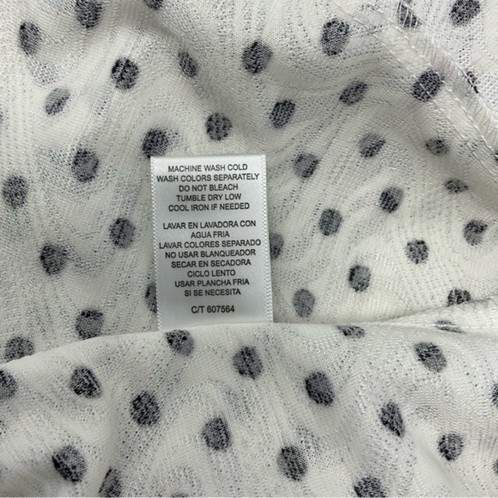 Danny & Nicole White Dress with Black Polka Dots Size 14P NWT E10 - Picture 11 of 11